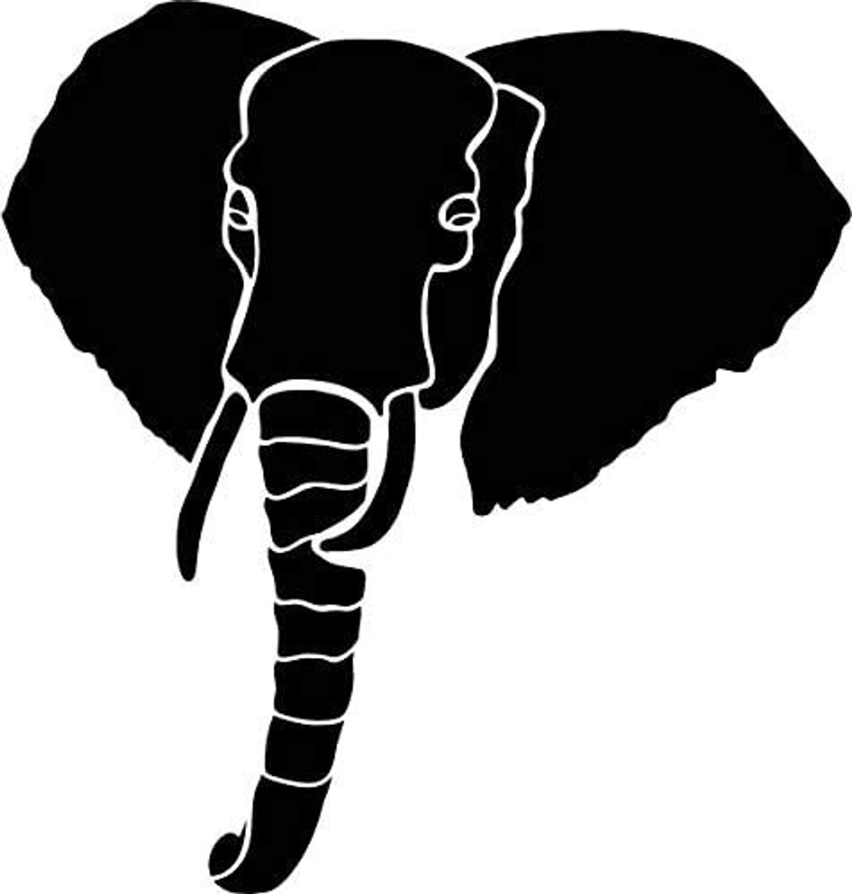 Tribal Elephant Logo. Tattoo Design. Stencil Vector Illustration 16189161  Vector Art at Vecteezy