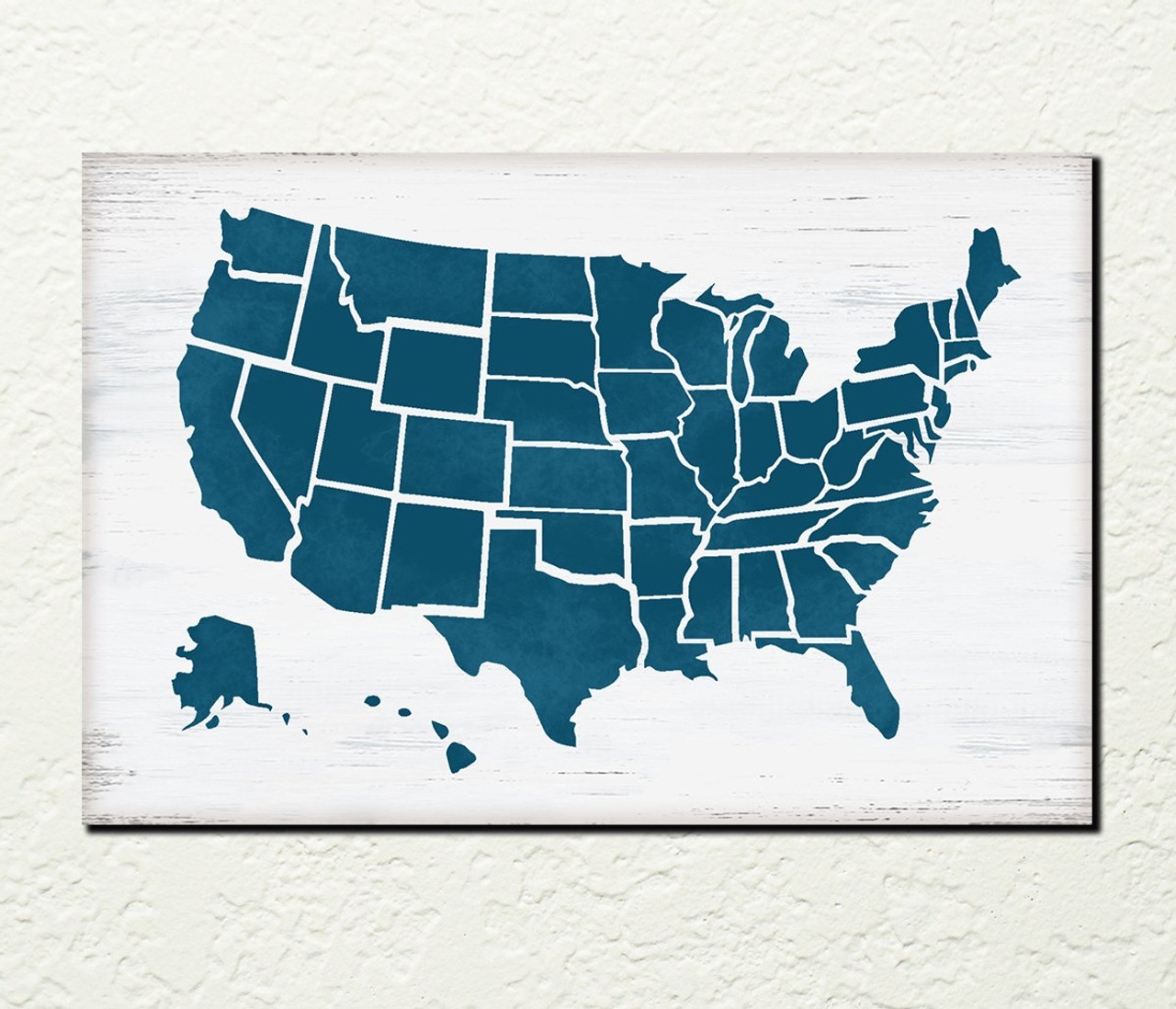 United States Map Stencil by StudioR12 | Craft DIY Home Decor | Paint Geographic Wood Sign | Reusable Mylar Template | Select Size