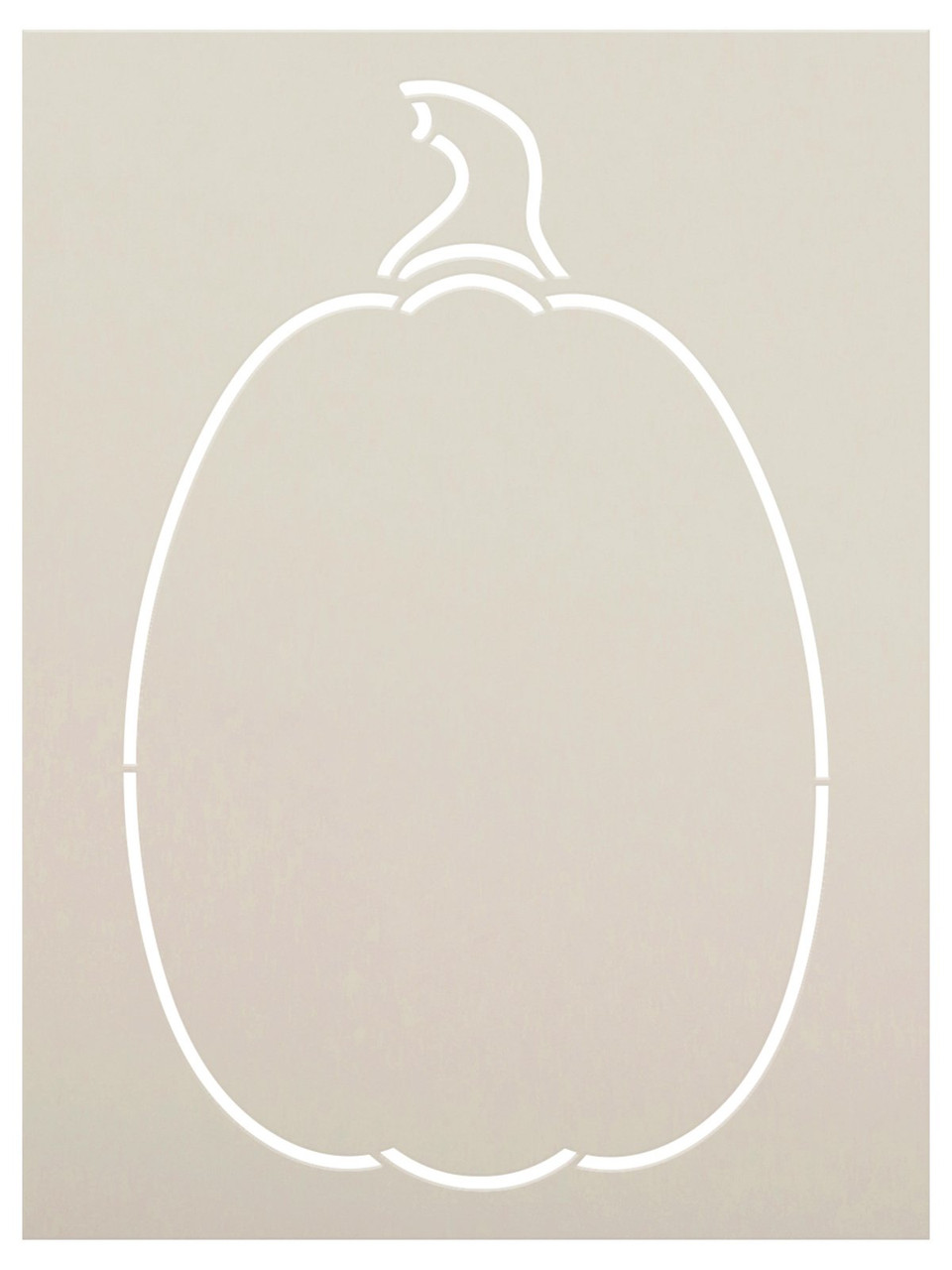 Tall Pumpkin Shape Outline Stencil by StudioR12 - Select Size - USA Made - Reusable Mylar Template | Craft DIY Autumn Kitchen Decor | Paint Wood Sign