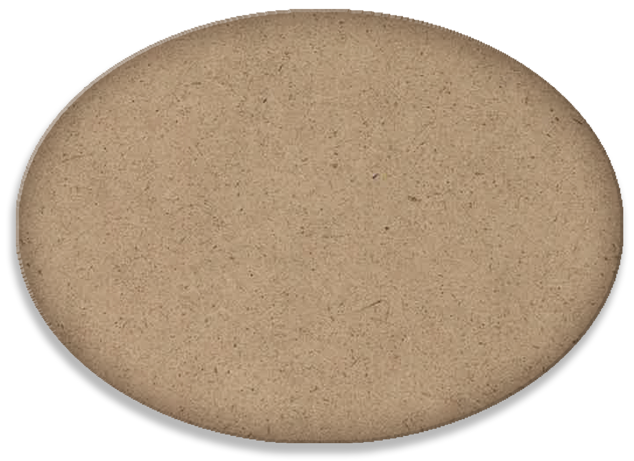 Essential Oval Wood Surface | 1/4" MDF | Select Size | WDSF1693