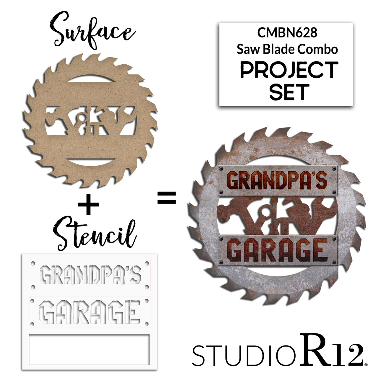 Personalized Garage Saw Blade Project Set | CMBN628