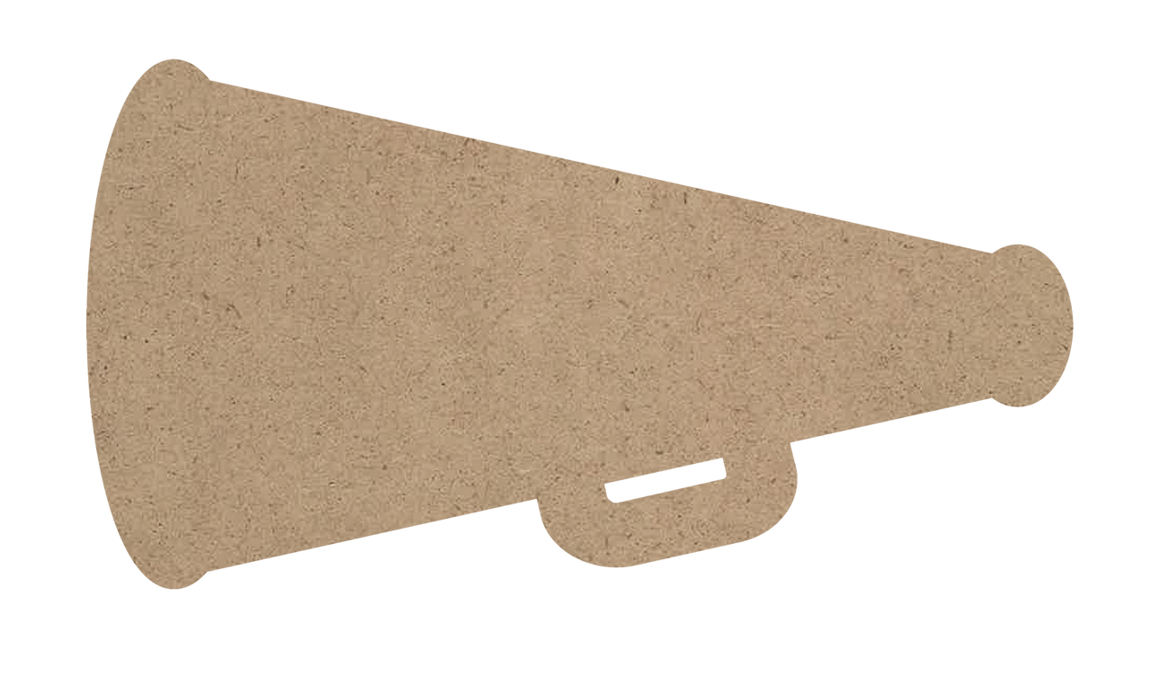 Megaphone Wood Surface | 1/4" MDF | Select Size | WDSF1700