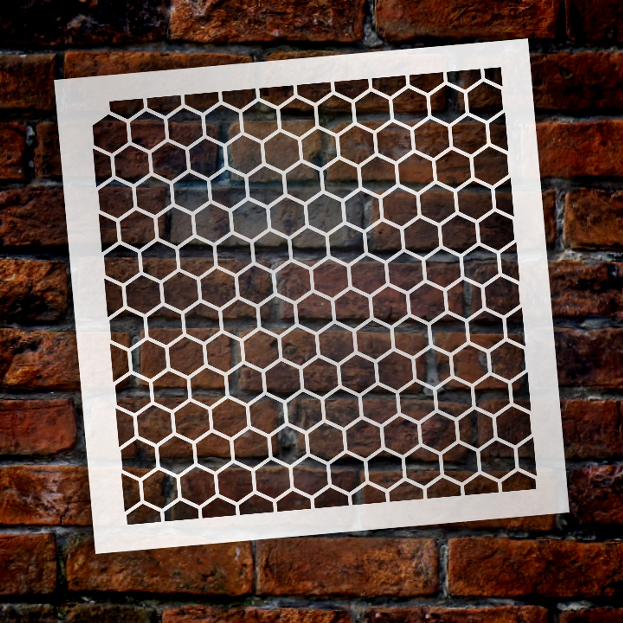 Honeycomb Stencil by StudioR12 | Country Repeating Pattern Stencil - Reusable Mylar Template | Painting, Chalk, Mixed Media | Use for Journalingt, DIY Home Decor