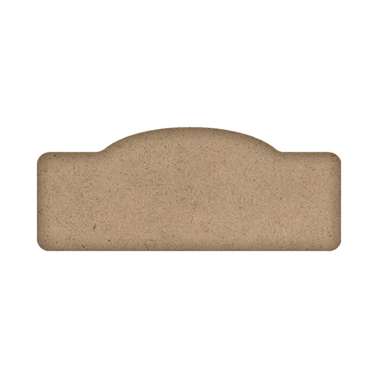 Horizontal Rectangle with Arch Wood Surface | Ready to Paint Retro Shaped Cutout Sign for DIY Crafting & Painting | 1/4" MDF | WDSF1725