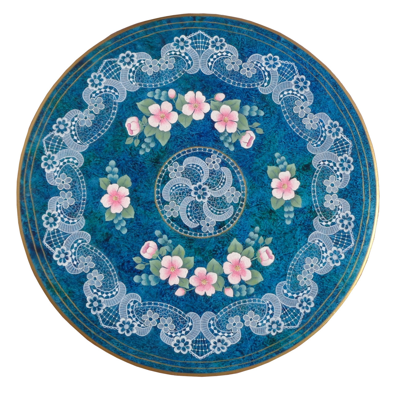 Pirouette Lace & Blossoms Lazy Susan - E-Packet - Lorraine Morison