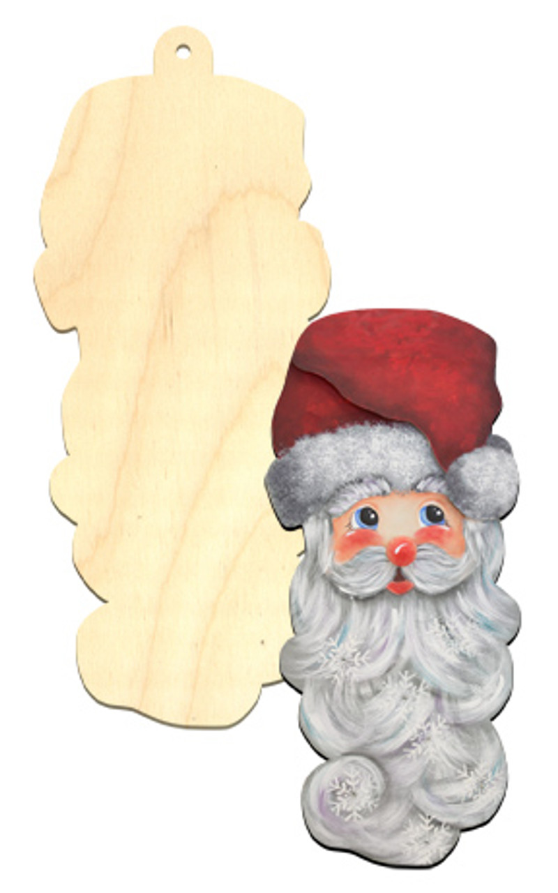 Wood ornament - Ho ho Ho Santa