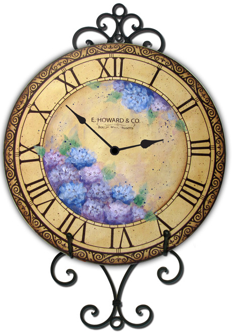 Blue Hydrangeas Clock packet - Patricia Rawlinson