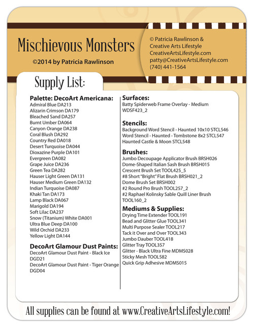 Mischievous Monsters DVD & Pattern Packet - Patricia Rawlinson