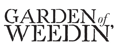 Garden of Weedin - Word Stencil -10-1/2" X 4-1/2"