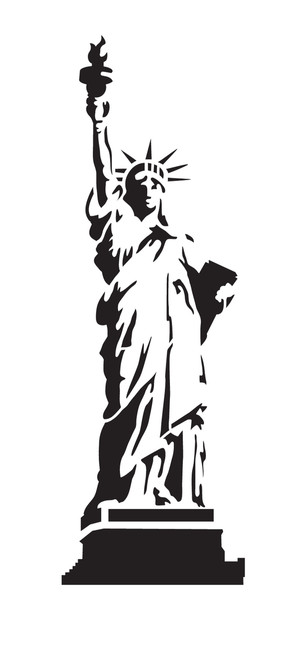 Statue of Liberty - Art Stencil - 9" x 20.25" - STCL1119_3