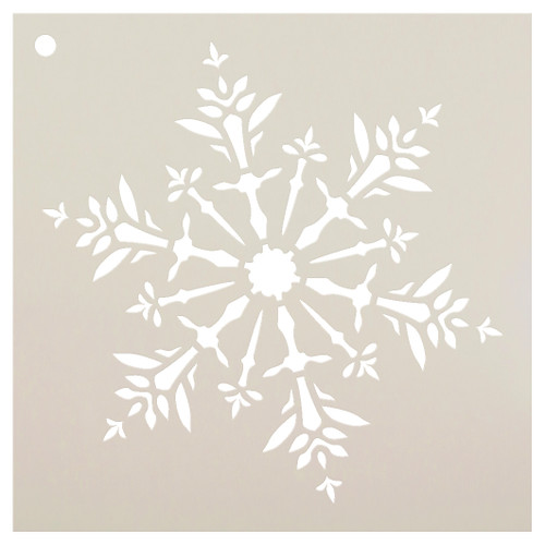 Delicate Snowflake - Art Stencil - 18" x 18" - STCL952_6 - by StudioR12
