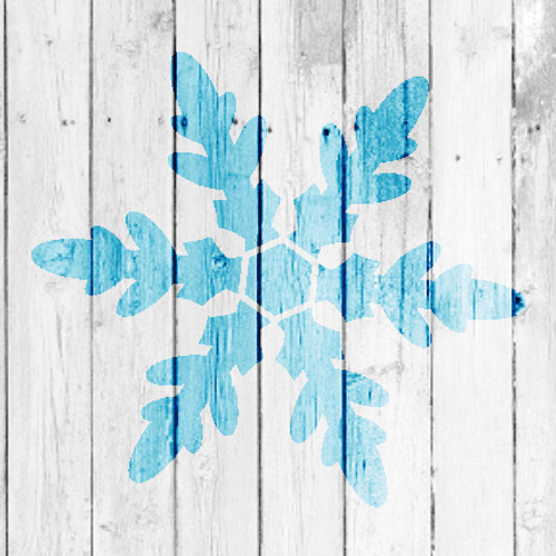 Classic Snowflake - Art Stencil - 9" x 9" - STCL953_2 by StudioR12