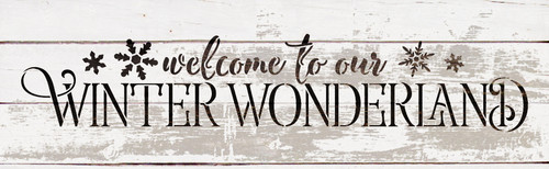 Welcome To Our Winter Wonderland - Word Art Stencil - 16" x 5" - STCL1543_2 - by StudioR12