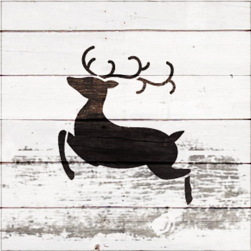 Christmas Shapes Stencil - Flying Reindeer - 4" x 4" - STCL1547_1 - by StudioR12