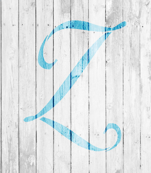 Graceful Monogram Stencil - Z - 8" - STCL1926_3 - by StudioR12