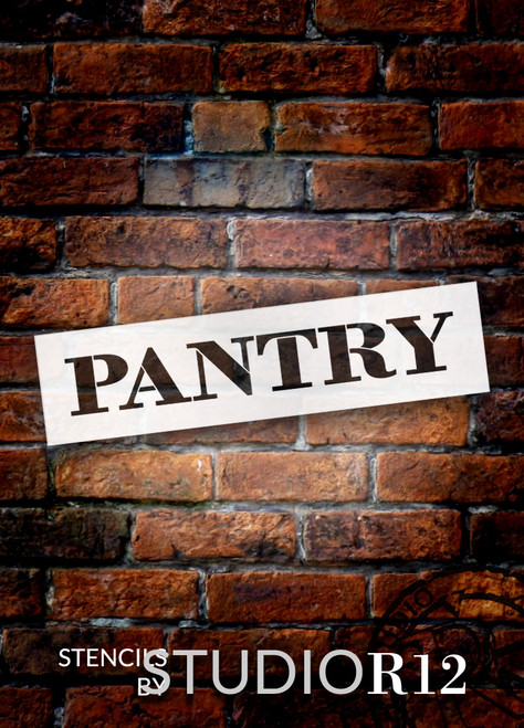 Pantry - Farmhouse Serif - Word Stencil - 20" x 5" - STCL1955_3 - by StudioR12