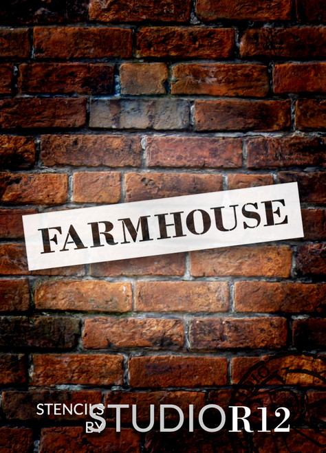 Farmhouse - Country Serif - Word Stencil - 21" x 4" - STCL1969_2 - by StudioR12