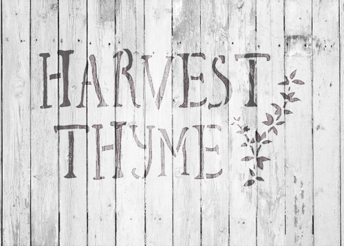 Harvest Thyme - Word Art Stencil - 16" x 10" - STCL1993_3 - by StudioR12