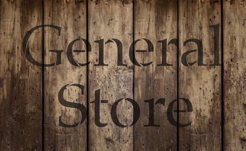 General Store - Serif - Word Stencil - 30" x 17" - STCL2069_5 - by StudioR12
