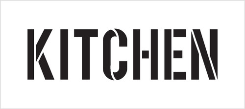 Kitchen - Simple - Word Stencil - 9" x 4" - STCL1835_2 - by StudioR12