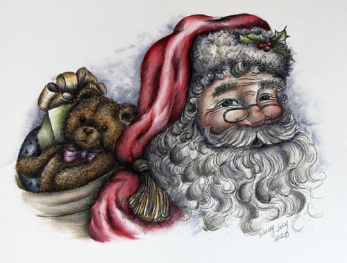 Santa's Ready Pen & Ink - E-Packet - Wendy Fahey