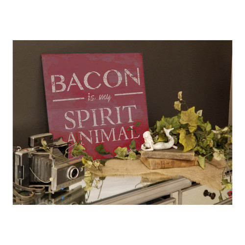 Bacon Is My Spirit Animal Stencil by StudioR12 -  Bar Decor Word Art - 18" x 18" - STCL2409_4