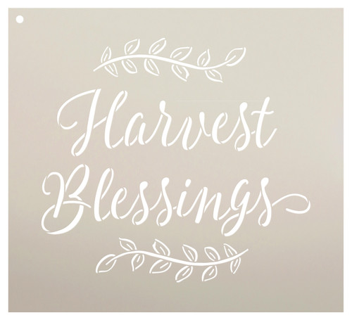 Harvest Blessings Stencil by StudioR12 -  Fall Word Art - 24" x 20" - STCL2263_5
