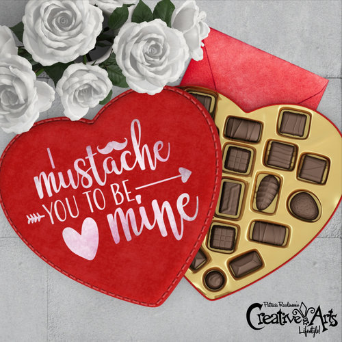 Mustache You to be Mine Stencil by StudioR12 | Arrow - Heart | Reusable Mylar Template | Paint Wood Sign | Craft Funny Valentine Gift | DIY Holiday Home Decor | Select Size