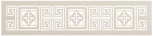 Meander Square Border Stencil by StudioR12 | DIY Greek Pattern Backsplash Home Decor | Craft & Paint Wood Sign | Reusable Mylar Template | Select Size