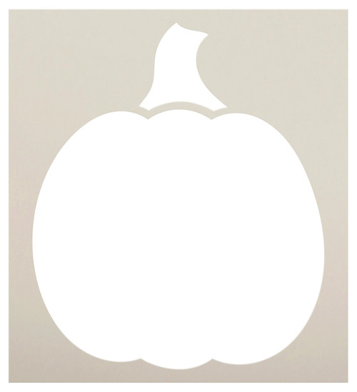 Round Pumpkin Shape Silhouette Stencil by StudioR12 - Select Size - USA Made - Craft DIY Rustic Fall Kitchen Decor | Paint Wood Sign Door Hanger