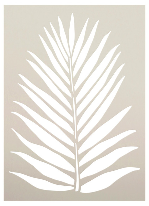 Tropical Palm Leaf Stencil by StudioR12 - Select Size - USA Made - Reusable | Craft DIY Boho Farmhouse Bathroom Decor | Paint Botanical Art Wood Sign | STCL6455