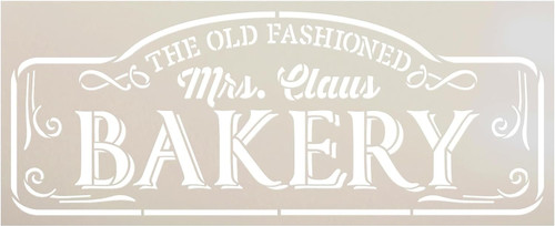 Old Fashioned Bakery Stencil by StudioR12 - Select Size - USA Made - DIY Vintage Mrs. Claus Kitchen Decor - Craft & Paint Christmas Holiday Wood Signs - STCL7133