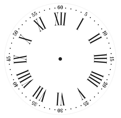 Nantucket Clock Stencil - 6 inch Clock