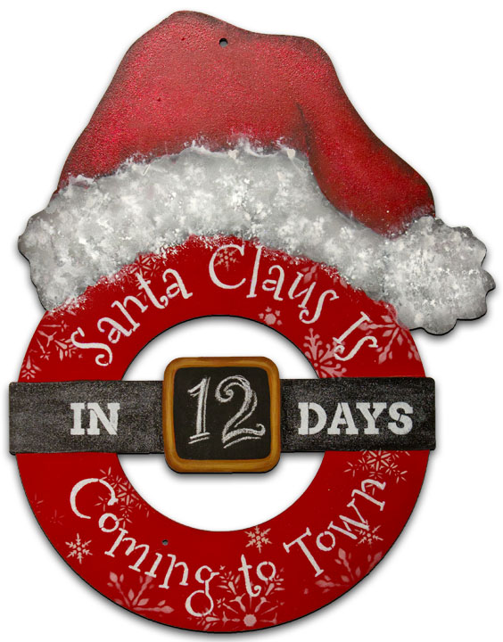 Santa Claus Countdown Wreath E-Packet - Patricia Rawlinson