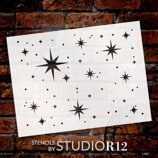 Twinkle Stars Stencil - 8 x 6 - STCL578 - by StudioR12