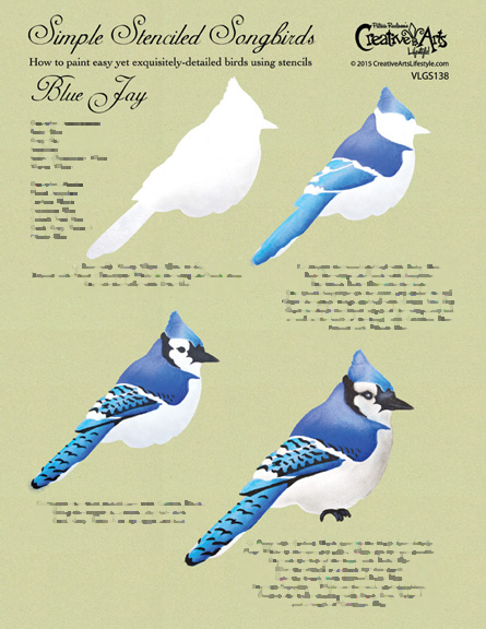 easy blue jay painting