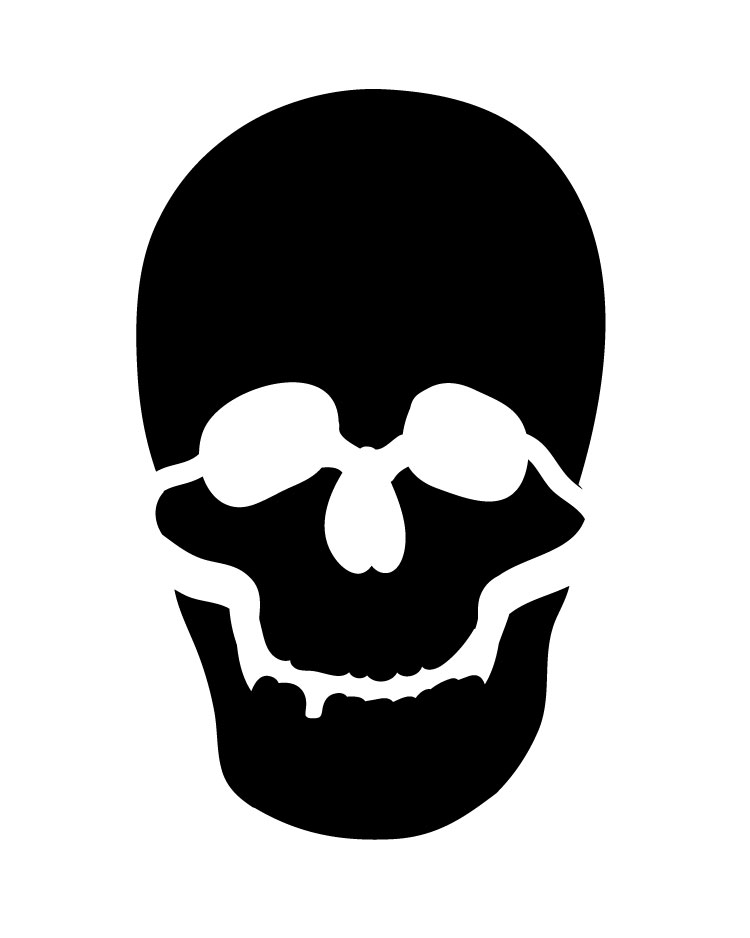 cool skull stencils