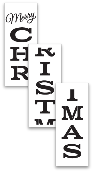 Christmas Stencils for Painting on Wood Reusable Holiday Large