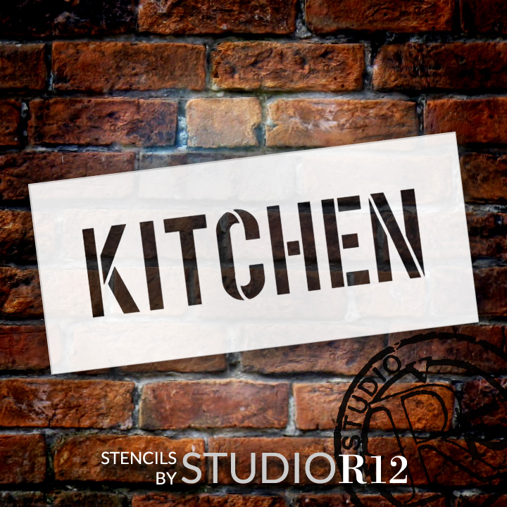 Kitchen - Simple - Word Stencil - 9" x 4" - STCL1835_2 - by StudioR12