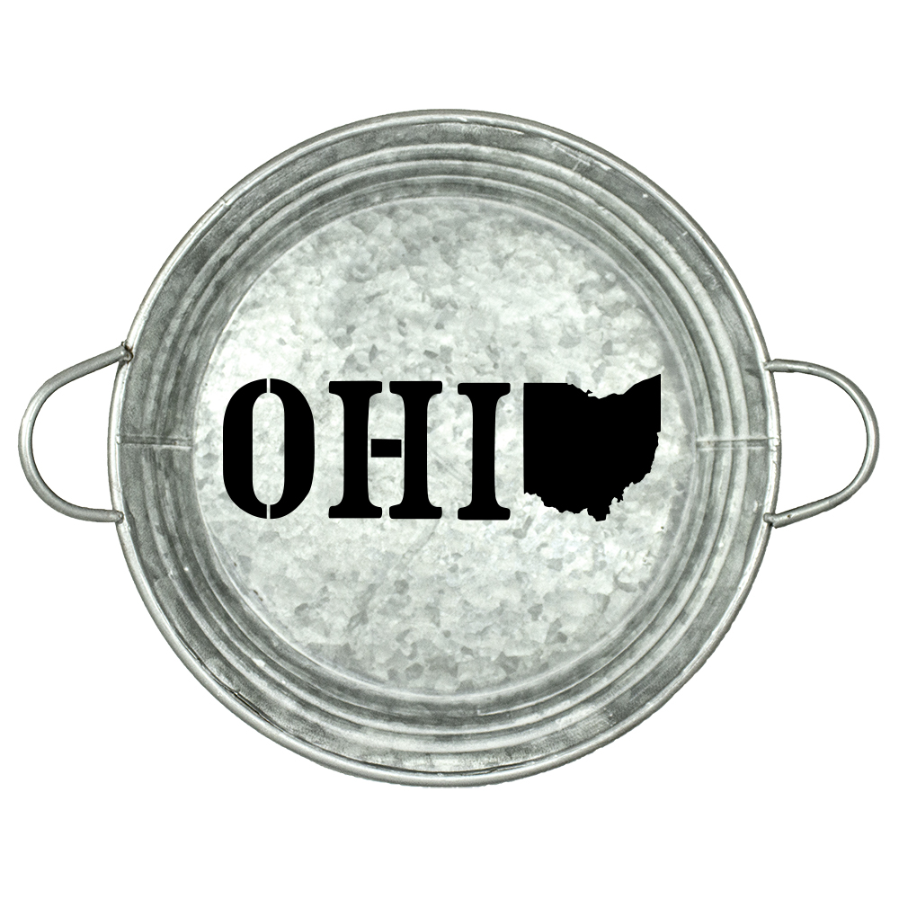 State of Ohio Stencil |  by StudioR12 | Reusable Mylar Template | 12" Round | Medium