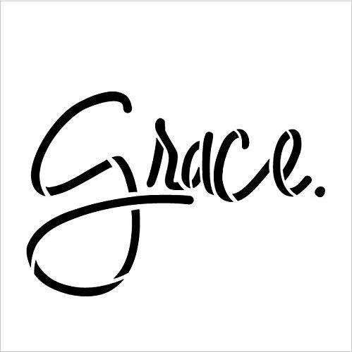 Grace Stencil by StudioR12 | Craft Simple Christian Hymn Gift ...