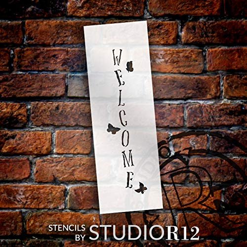 Vertical+WelcomeSign+Stencils  Welcome stencil, Letter stencils, Lettering