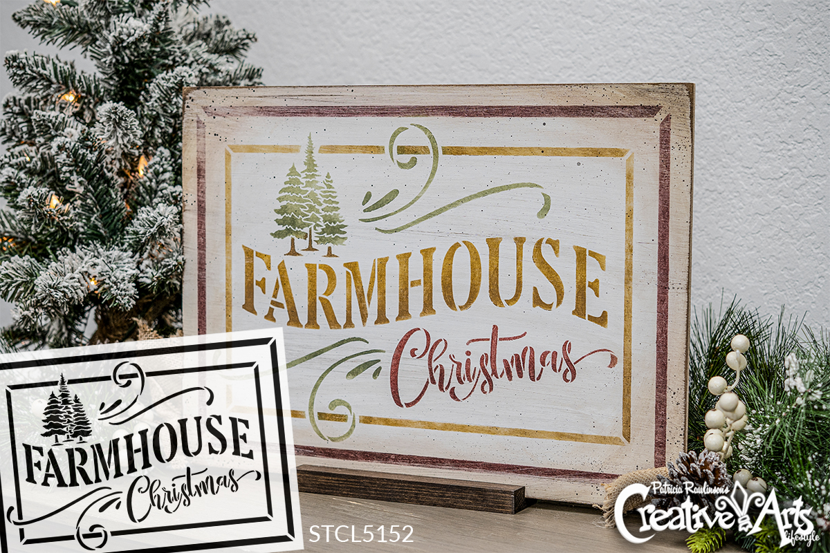 Farmhouse Chalkboard Calendar & Monogram 3-Part Stencil Set by StudioR12, DIY Home & Kitchen Decor, Craft & Paint Wood Signs