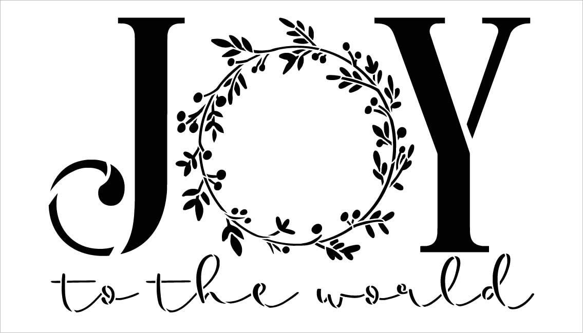 Tightly Wound Designs-Joy To The World Theme- Decorative Letters