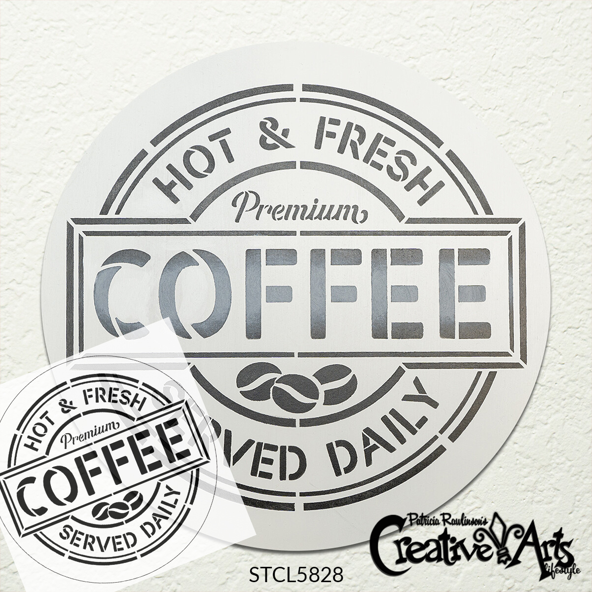 Coffee Yes Please & Thank You Stencil by StudioR12 Craft Cafe DIY Home  Decor Paint Coffee Bar Wood Sign Reusable Mylar Template Select Size 9  inches x