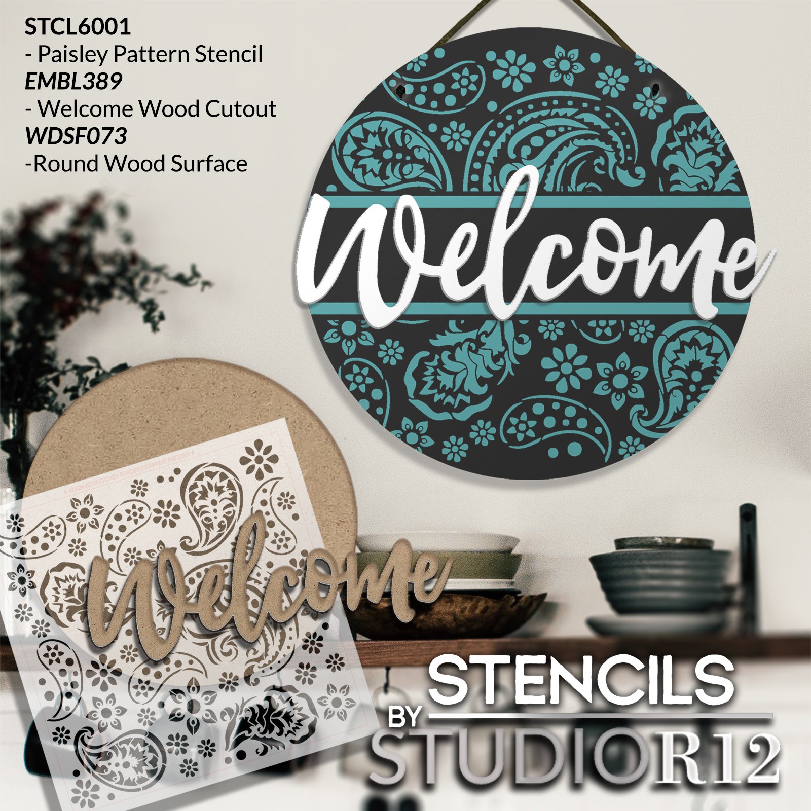 Welcome stencil. Print, customize, or make your own free at   #stencils #RapidResiz…