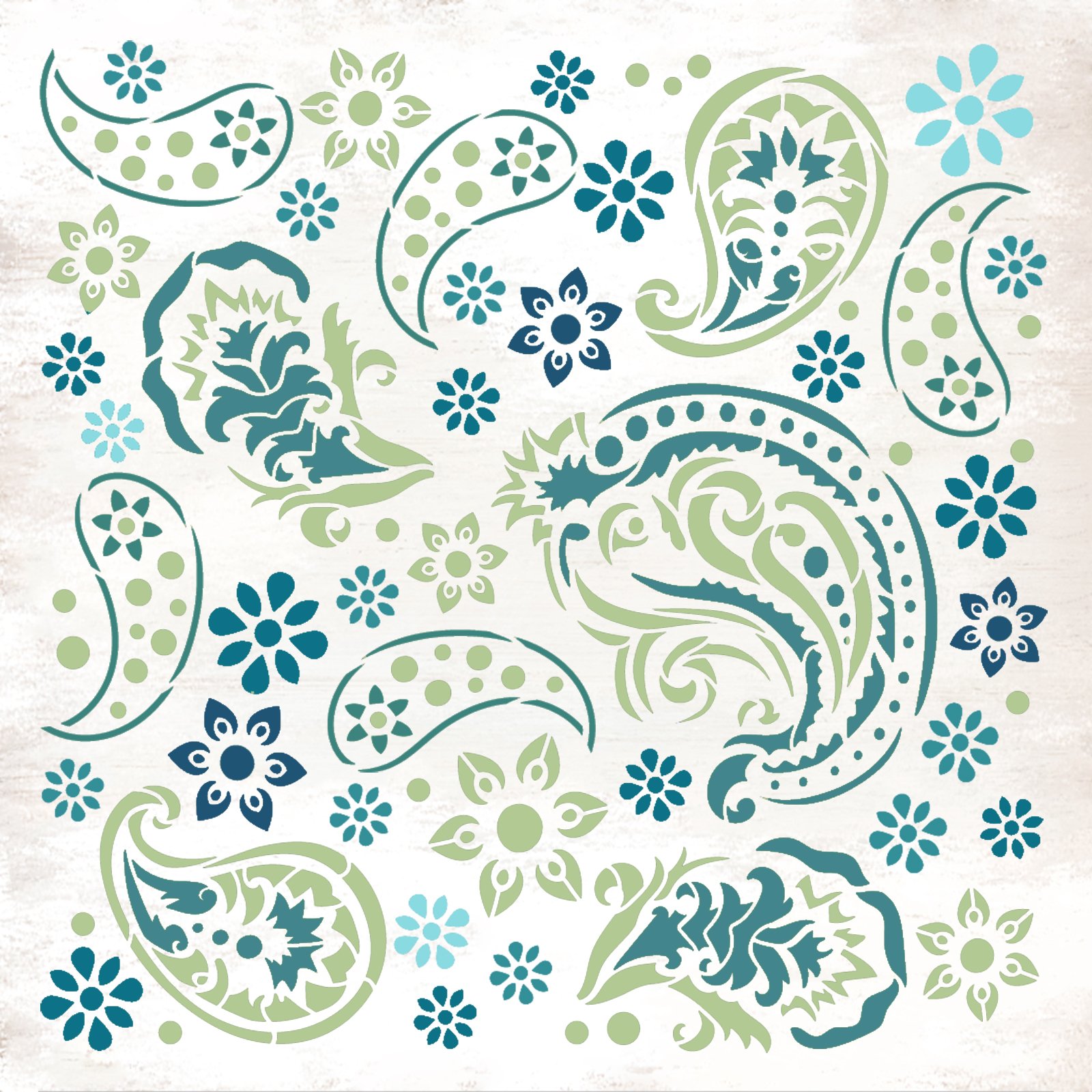  CrafTreat Paisley Stencils for Crafts Reusable
