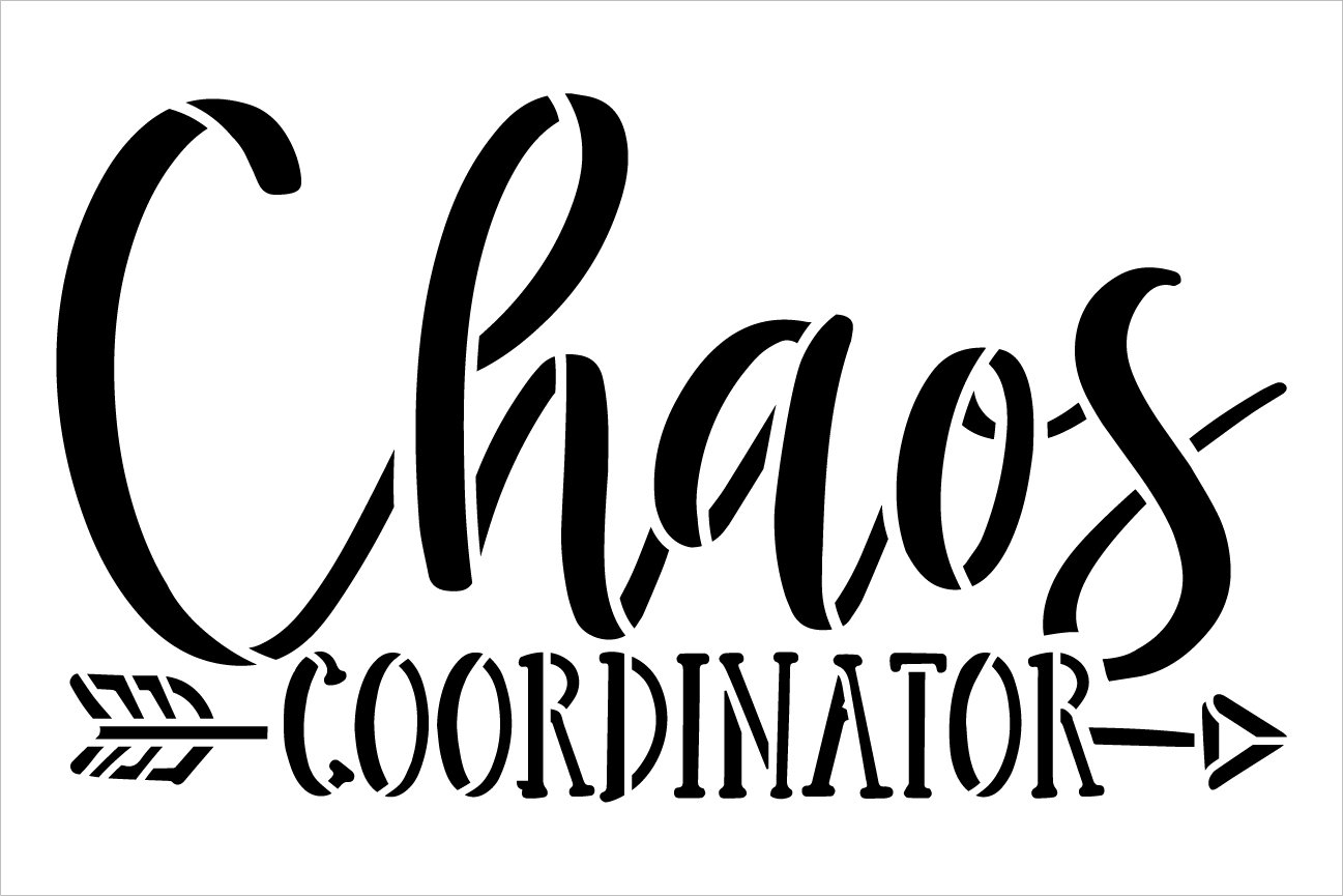 Chaos Coordinator Stencil by StudioR12 | Craft DIY Classroom Decor ...