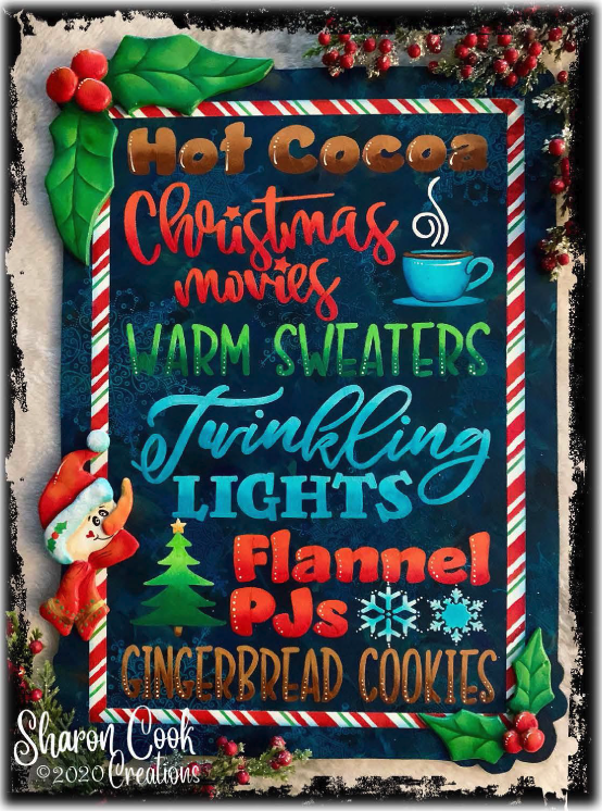 Christmas Wishes Subway Sign - E-Packet - Sharon Cook