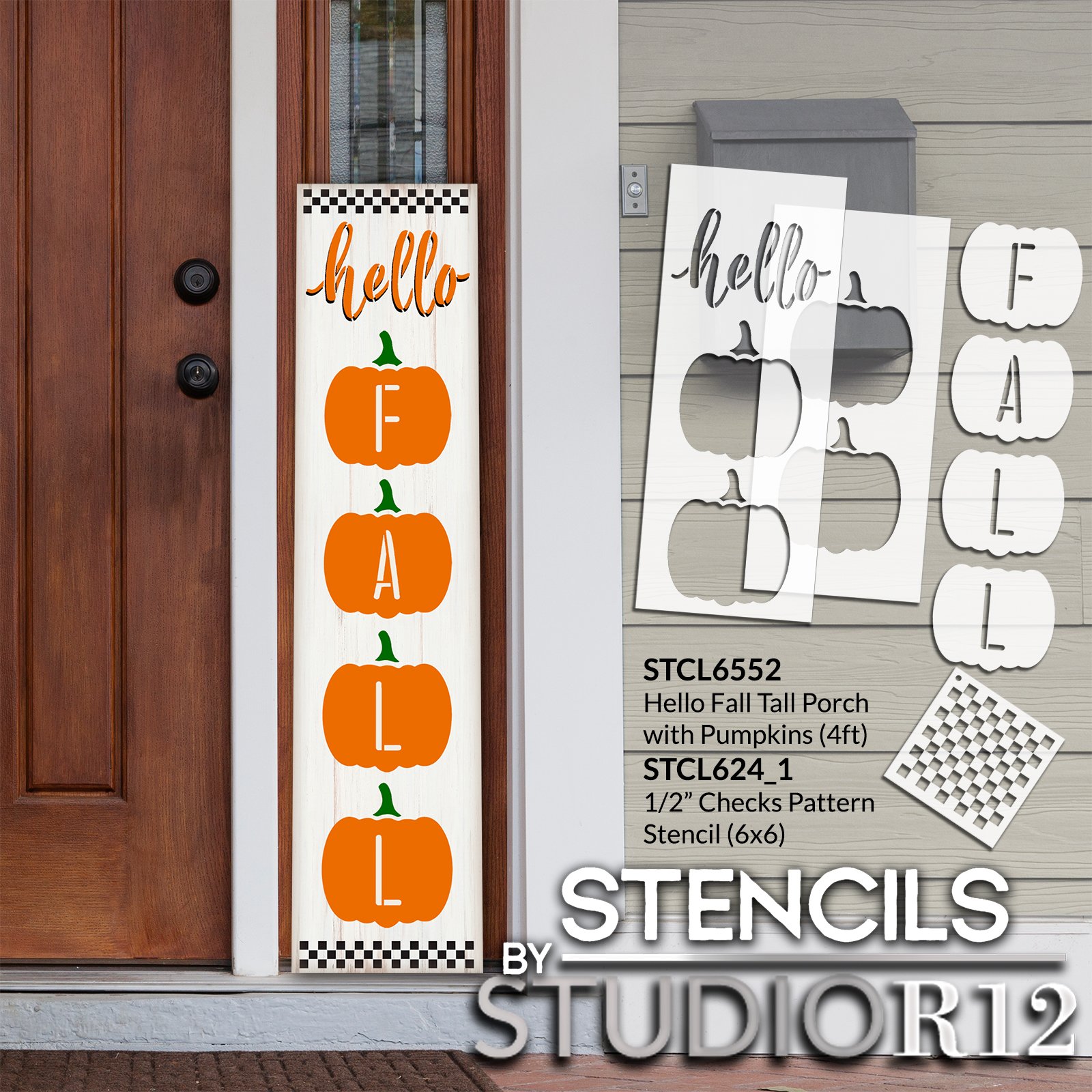 WELCOME Stencil - Wall Stencils - Front Door Stencil - Create Welcome Signs  - Farmhouse Stencils - Reusable - Create Porch Signs - 5 Sizes